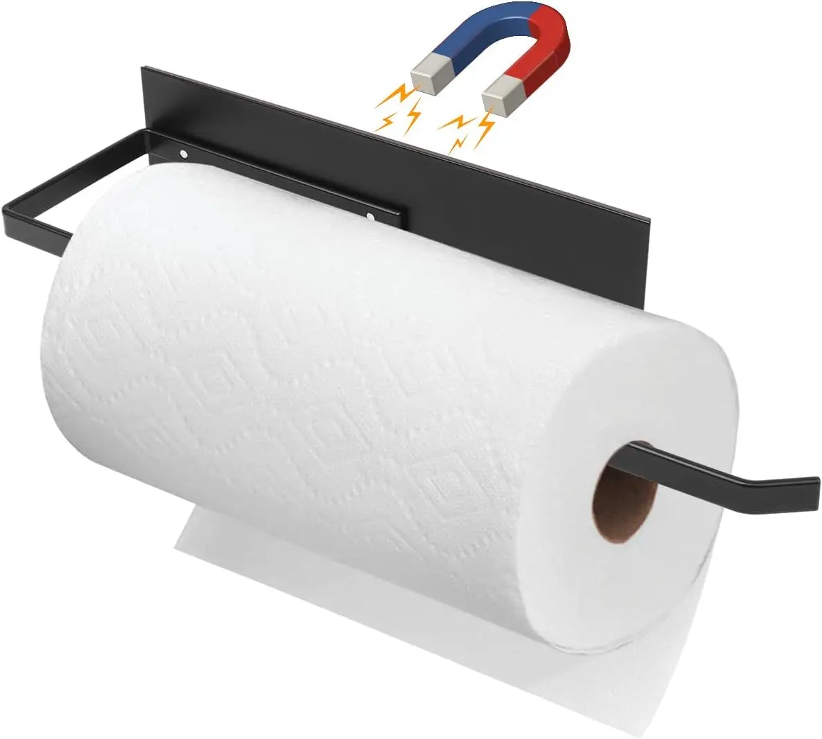 Magnetic Paper Towel Holder for Fridge – Wall Mount Paper Towel Roll Holder for Kitchen & Bathroom, Strong Magnet Organizer for Refrigerator, Grill, Washing Machine