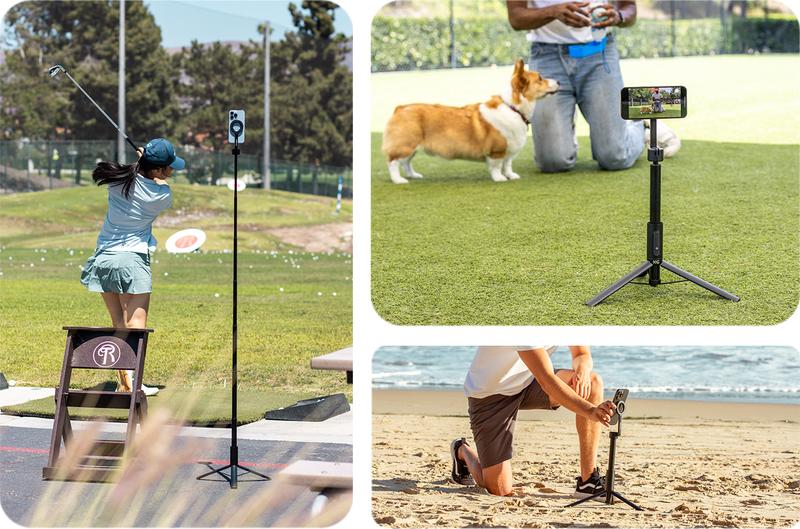 KraftGeek Magstand Magnetic Selfie Stick Tripod for iPhone and Android, 64" Phone Tripod Compatible with MagSafe, Fit for iPhone 17 and Pixel 10, MagSafe Case and Other Phones with Metal Ring