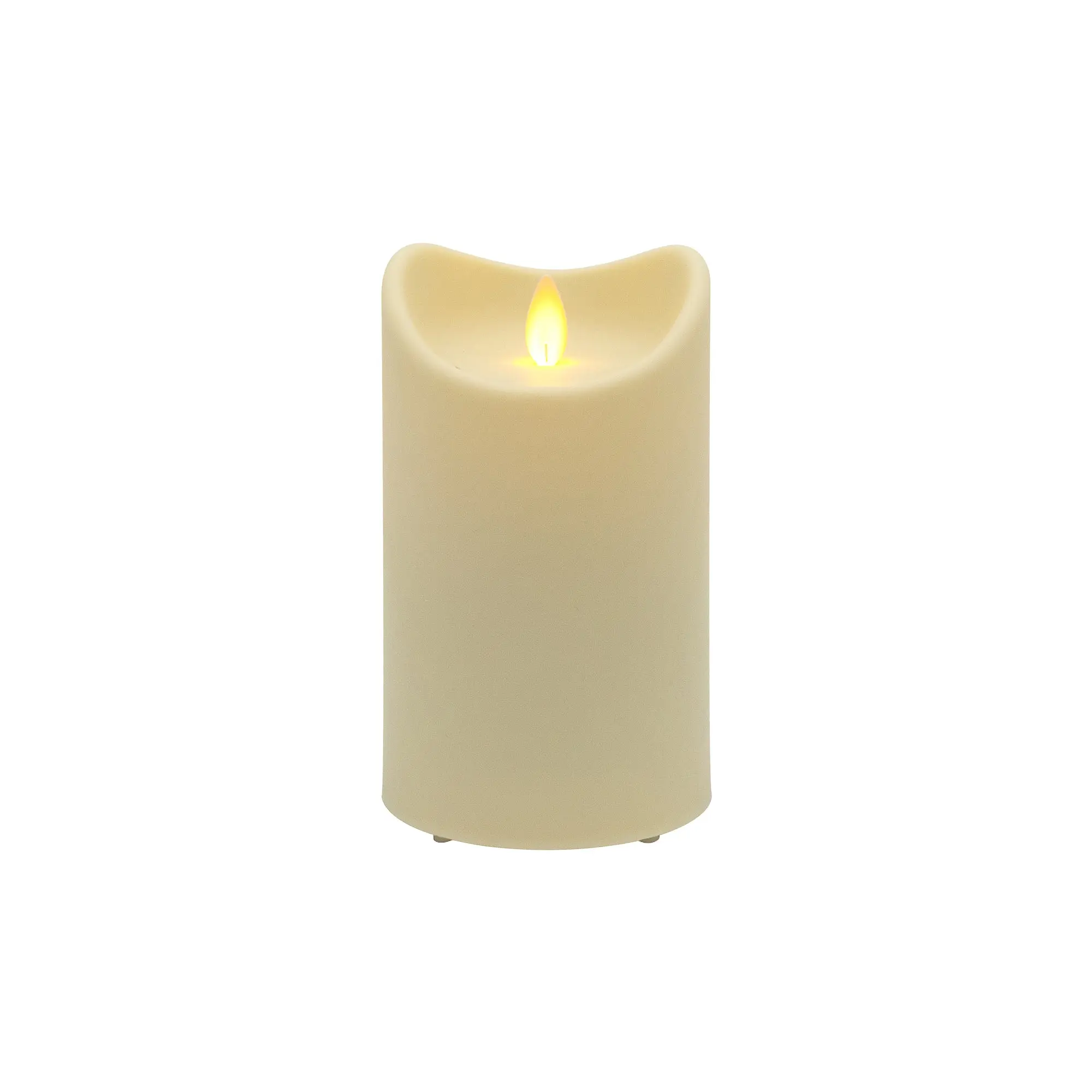 LumaBase Weather-Resistant LED Candle Light - Authentic Moving Flame, Timer, 800-Hour Glow Time, Unscented Adult Nightlight, Battery-Powered Indoor Lighting Fixture, Glow Time: 800 Hours