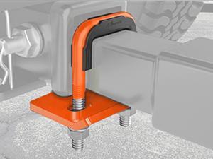 Nilight Trailer Hitch Tightener for 2 Inch Trailers Hitches Mount Anti Rattle Heavy Duty Steel with Rubber Cover Orange U Bolt Glossy Coating Plate Electrophoresis Anti-Rust Triple Protective Tow Hook Boating