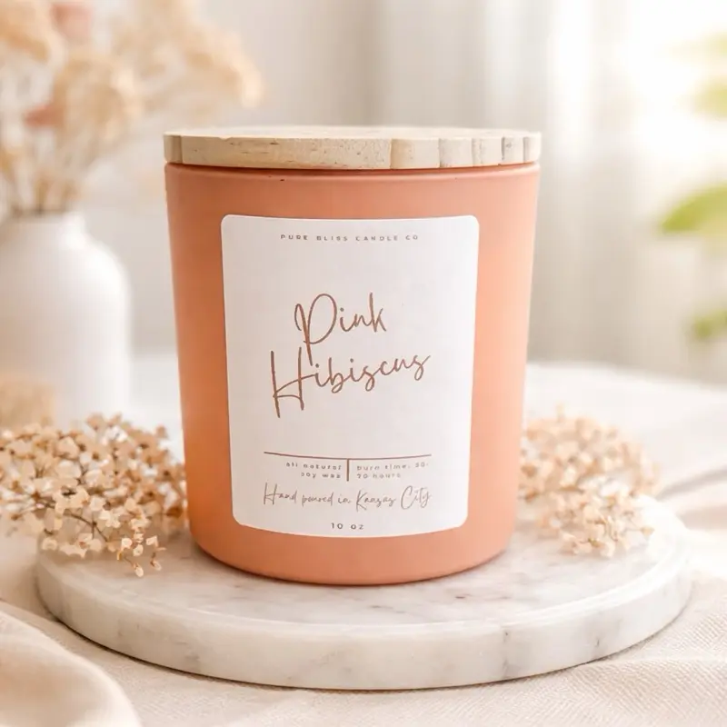 Pink Hibiscus 10 oz Candle