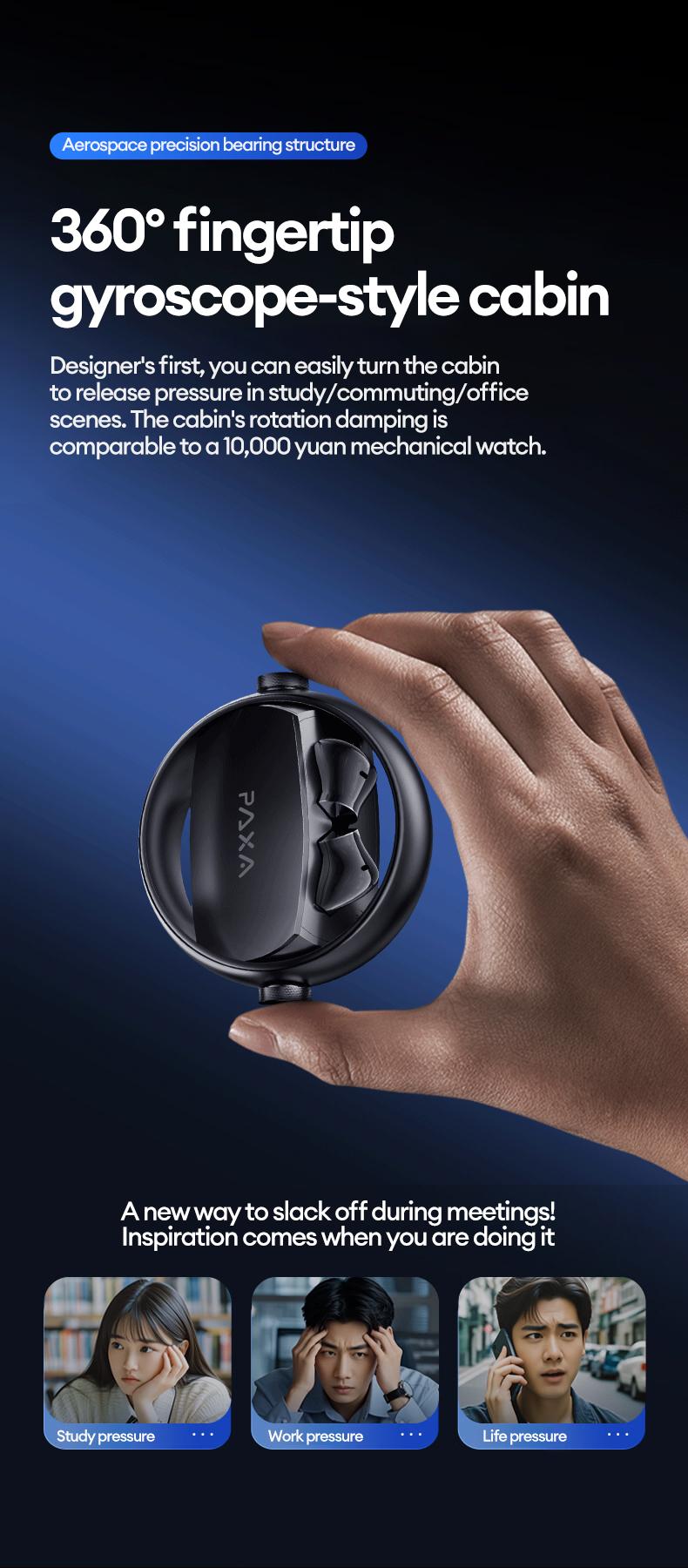 PAXA Ctbuds In-ear & clip-on 2-in-1 wireless Bluetooth Headphones, Bluetooth 6.0 ,Comfortable Wearing & IPX5 Waterproof Sports Earbuds for Work, Fitness ,Two earphones connected at the same time for uninterrupted listening ,Couple earphones