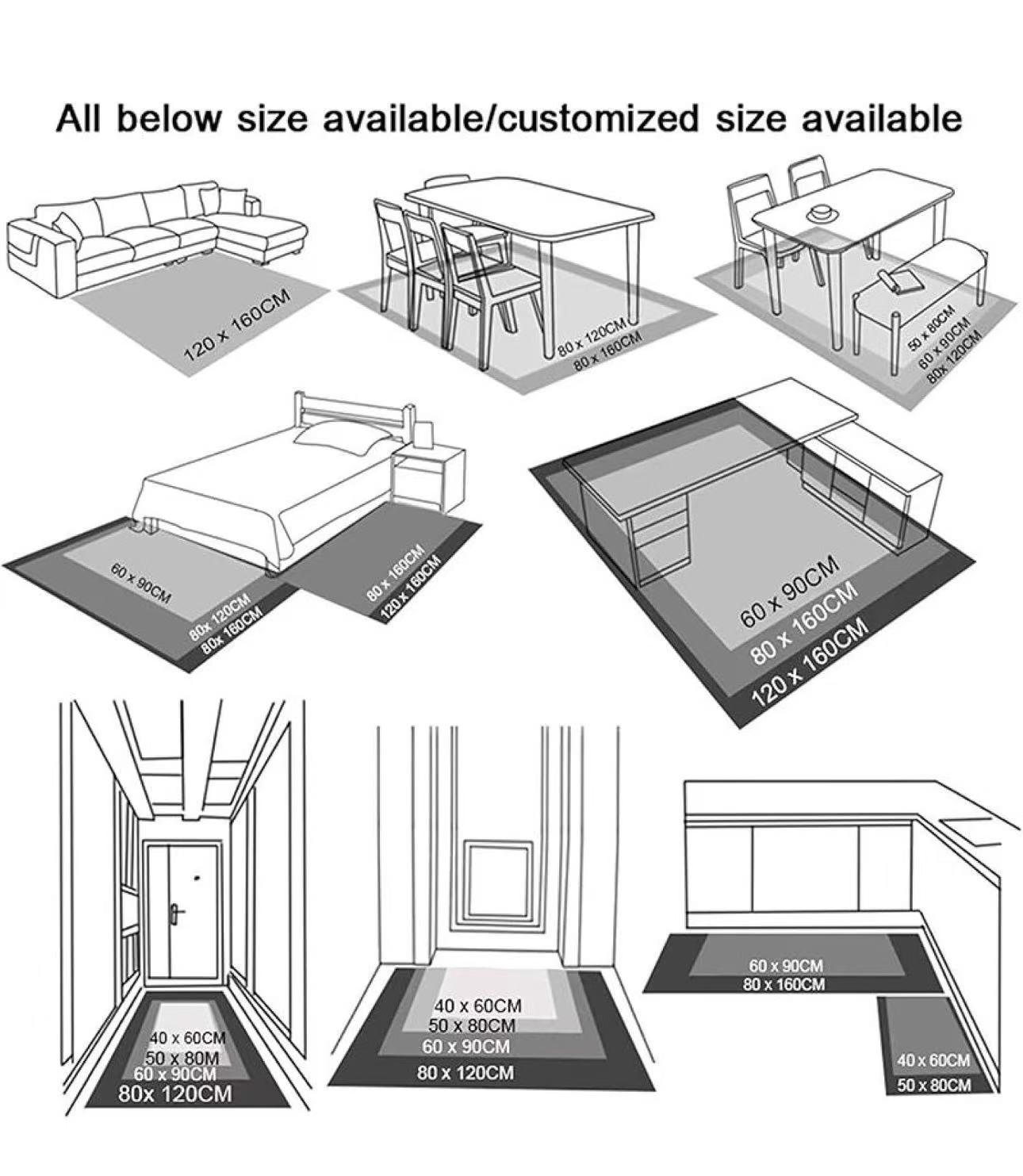 H&D HOME Modern Faux Cashmere Low Pile Area Rug Soft Cozy Microfiber Mat for Living Room Bedroom Non-Slip Rubber Backing Non-Shedding Stain-Resistant Dust-Release Easy to Clean Machine Washable Waterproof Kid & Pet Friendly