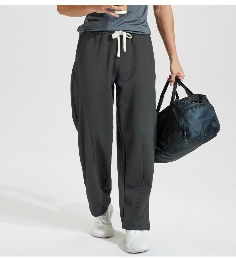 Men's   Sweatpants Oversize  Waist Casual Loose Pants for Fall  School Season Daily Wear Stylish Menswear Drawstring