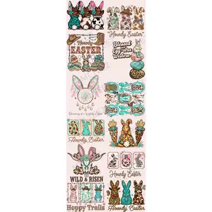 WESTERN EASTER (1) (60 INCH) PREMADE GANGSHEET - 22X60 DTF TRANSFERS - DIRECT TO FILM