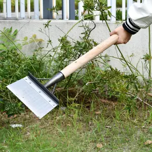 Multi-Functional Outdoor Garden Cleaning Shovel Without Handle Stainless Steel Flat Shovel Ice Shovel Planting Farm Weeding Hand Shovels(Only Shovel)