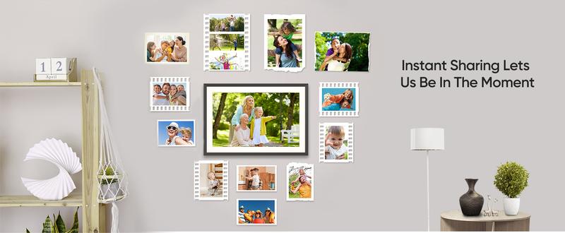 ARZOPA WiFi Digital Photo Frame 10.1 Inch IPS Touchscreen Electronic Photo Frame with 32GB Frameo Digital Picture Frames Share Photos Videos Music Calendar Alarm Auto Rotate Thanksgiving & Christmas Gift Perfect for Family & Friends Home Decor Gift Ideas
