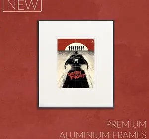 DEATH PROOF Movie Poster Print | Retro Tarantino Wall Art | Grindhouse Style | A4 A3 | Framed or Unframed | 2000s Nostalgia Gift