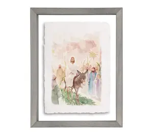 Sincere Surroundings 14" Palm Sunday Art Floating Frame Art