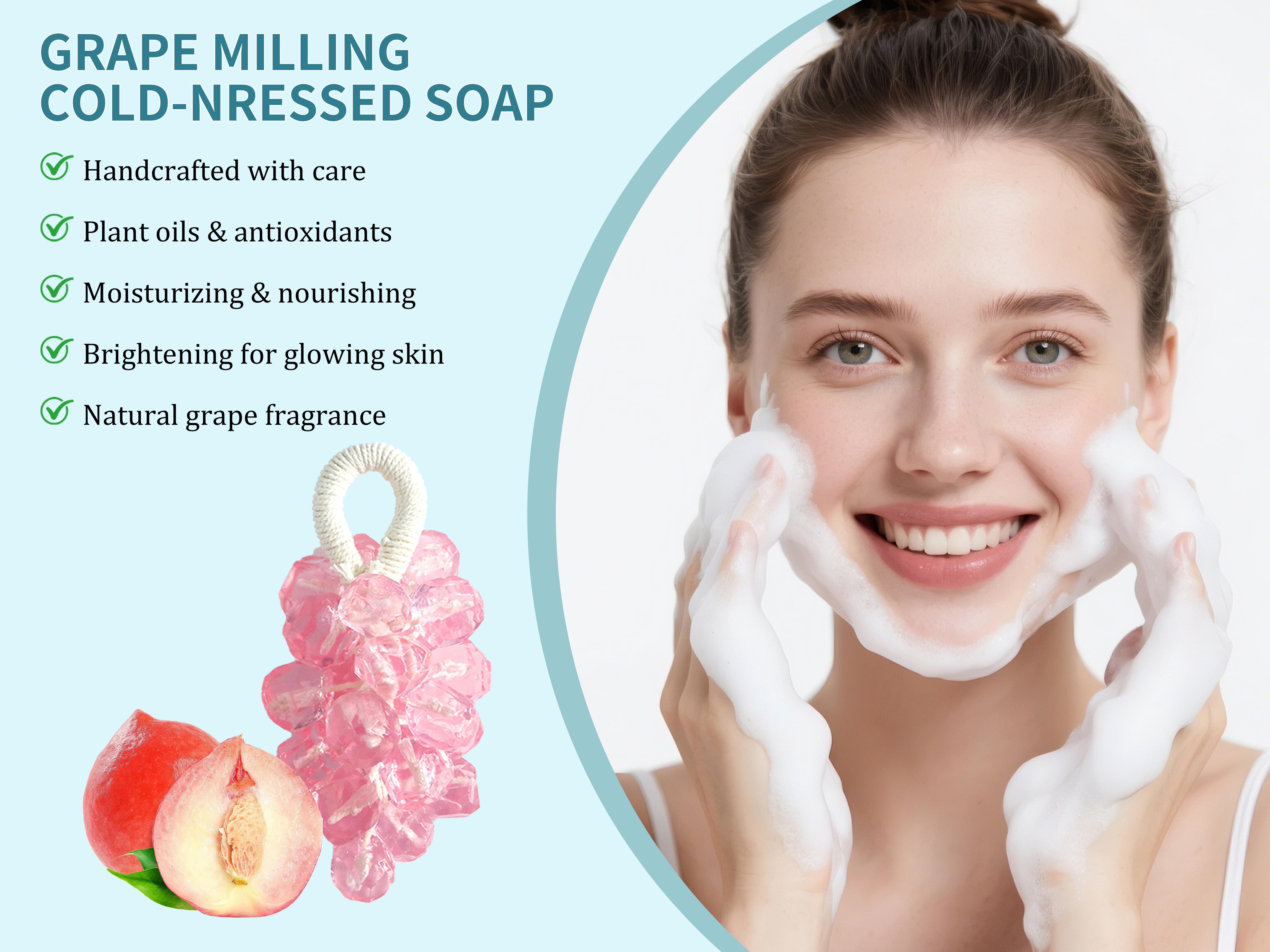 Paul Frank Grape Soap on a Rope – Handmade DIY Decorative Grape Soap, Natural and Gentle Moisturizing and CleansingLong-Lasting Fresh Scent Perfect for Home Décor and BathroomAesthetic & Creative Christmas Gift Choice Body Care Daily Paul Frank Grape Soap on a Rope – Handmade DIY Decorative Grape Soap, Natural and Gentle Moisturizing and CleansingLong-Lasting Fresh Scent Perfect for Home Décor and BathroomAesthetic & Creative Christmas Gift Choice Body Care Daily