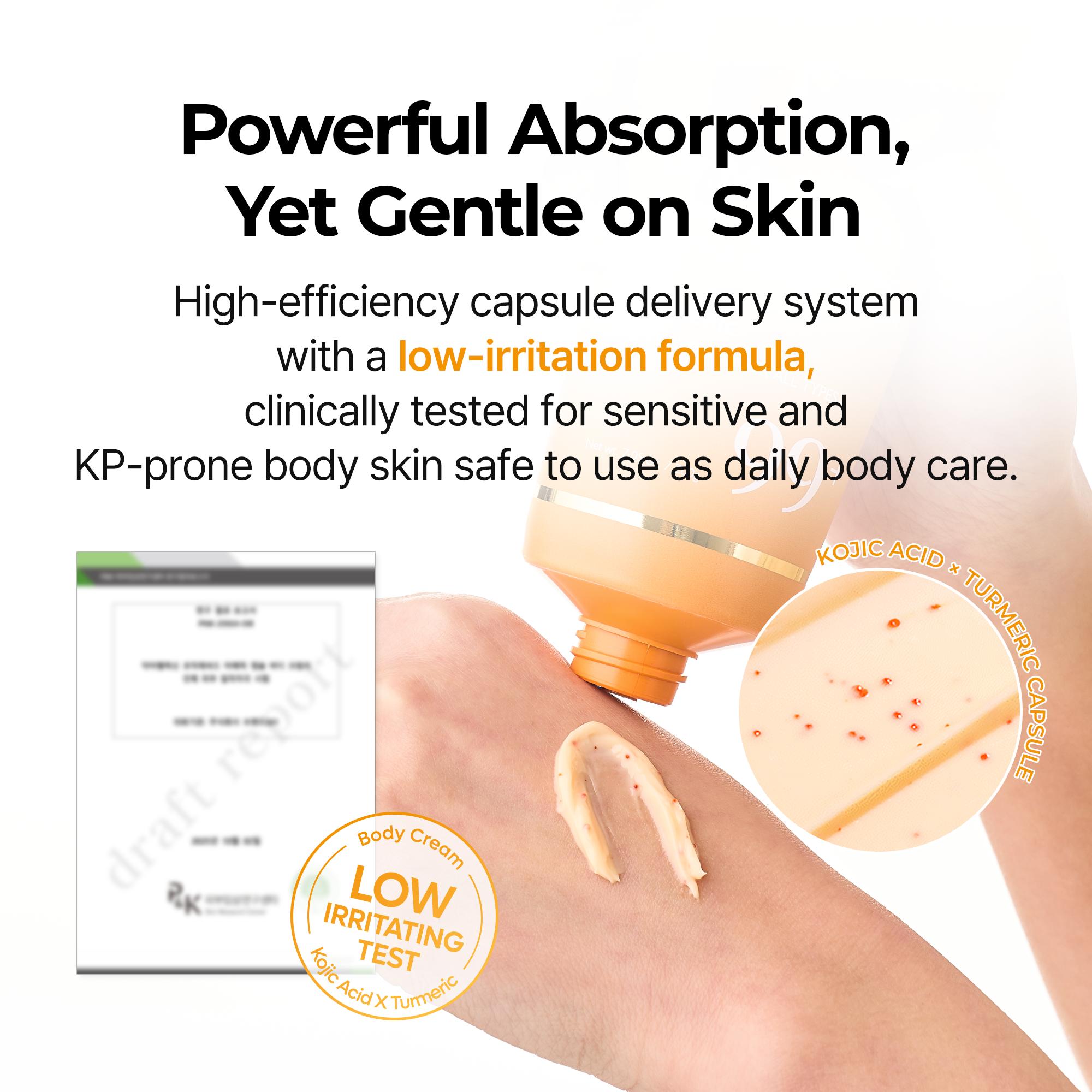 [Dr.melaxin Official] Kojic Acid Turmeric Capsule Body Cream 200ml for Body Dark Spot & Uneven Tone Care