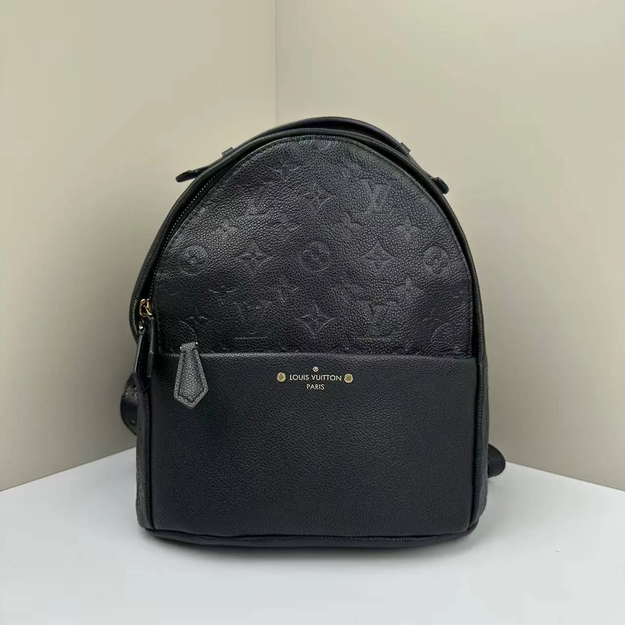 Pre-owned Louis Vuitton Calfskin Backpacks Sorbonne Black CPU0323