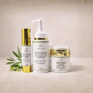 ALENAÉ Skin Reset – Tea Tree Trio: 3-Step Blemish Control Routine