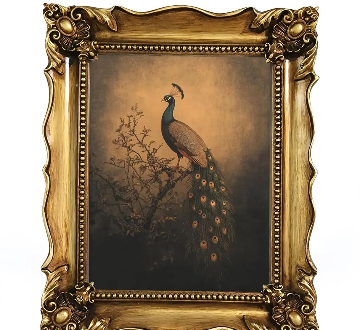 Gothic Picture - Vintage Ornate Photo , Antique Baroque Victorian Style Wall or Tabletop Display, Elegant Home Decor for Photos, Art, and Portraits