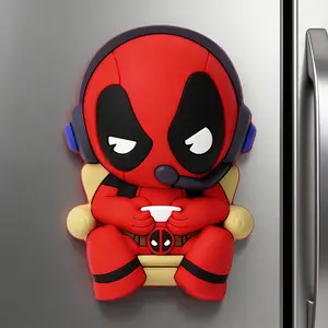 Marvel Deadpool Officially Licensed Novelty Refrigerator Magnet 3D Figures Fridge Magnet Kitchen Decor Magnet Home Decor Collectible Gift For Fans 1Pc