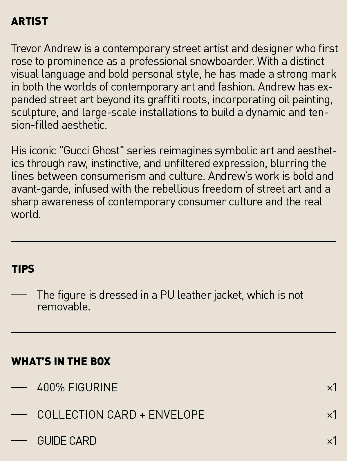 POP MART MEGA SPACE MOLLY 400% Trevor Andrew