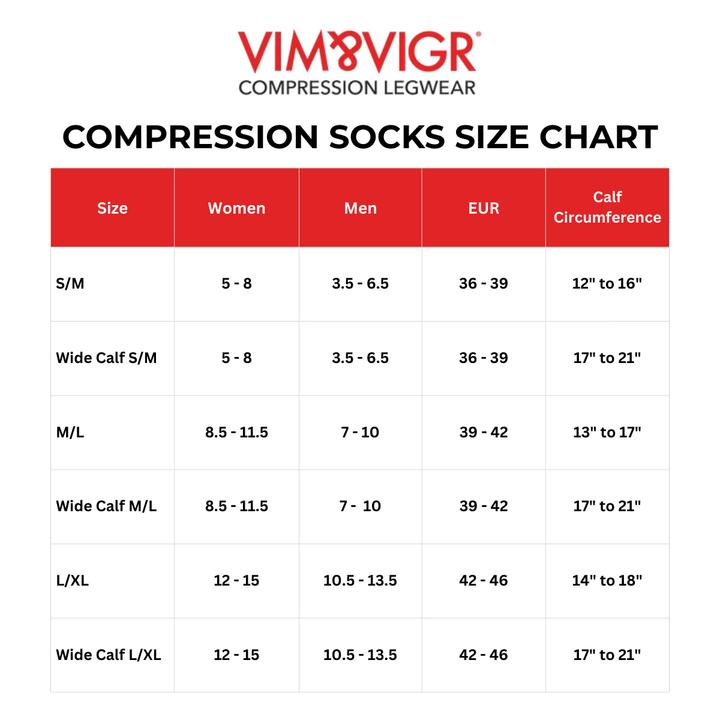 VIM & VIGR Falling Stripe Knee-High Compression Socks (Nylon) Graduated Compression Support for Circulation, All-Day Comfort for Work, Travel & Everyday Wear VIM & VIGR Falling Stripe Knee-High Compression Socks (Nylon) Graduated Compression Support for Circulation, All-Day Comfort for Work, Travel & Everyday Wear