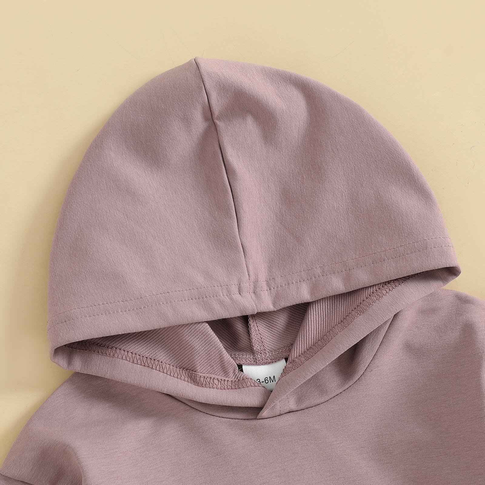 Baby Onesie Newborn Boy Girl Hooded Romper Long Sleeve Front Pocket Solid Color Bodysuit Infant Spring Fall Romper Toddler Outfit Cute, Newborn Baby Stuff