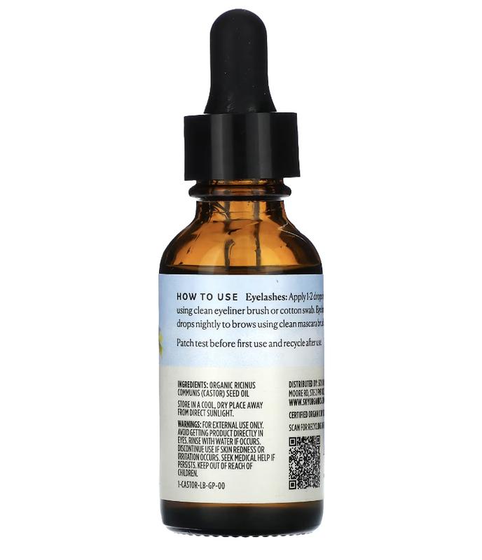 Sky Organics Organic Castor Oil Eyelash Serum, 1 fl oz (30 ml)