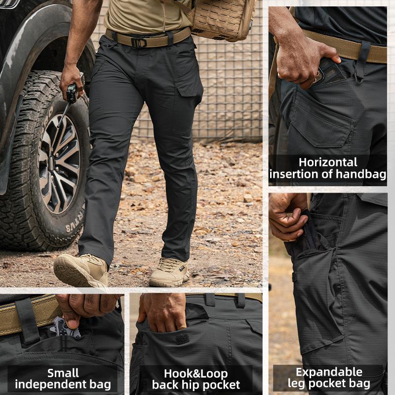TOPTACPRO Men's Tactica Soft Fabric Cargo Pants Elastic Ripstop Pants Spandex Grid EDC Work Sport Pants 8202 TOPTACPRO Men's Tactica Soft Fabric Cargo Pants Elastic Ripstop Pants Spandex Grid EDC Work Sport Pants 8202