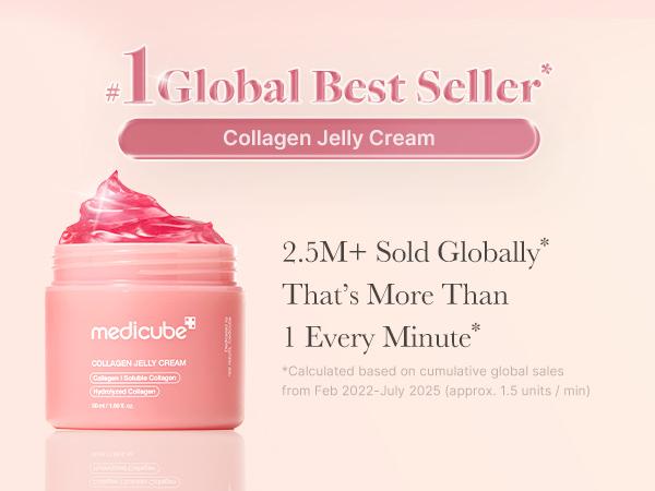 [NEW] [medicube] PDRN Pink Collagen Glow Jelly Serum | Lightweight Water-Jelly For Plump & Supple Skin | Radiance & Elasticity Care with PDRN, Collagen, Niacinamide | Korean Skin Care 1.01 fl.oz