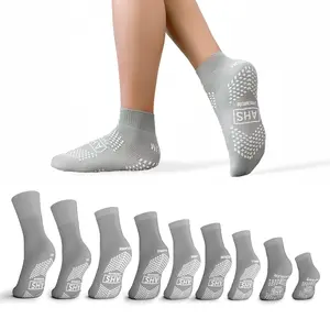 AHS Hospital Socks with Dual Sided Grippy Slip Resistant Terries