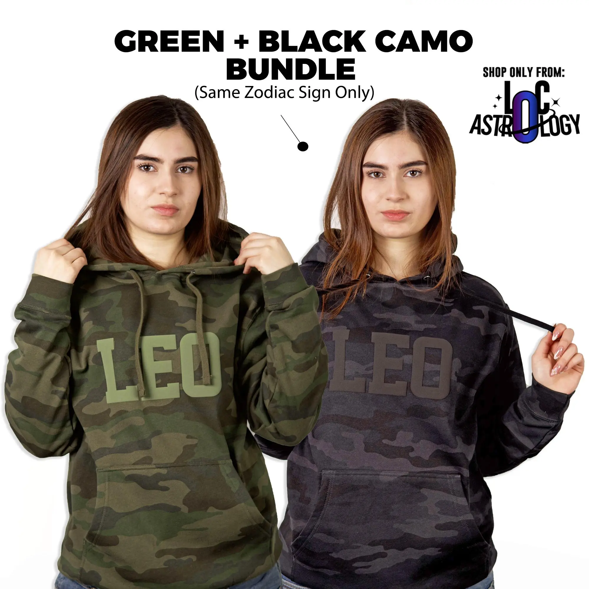 Bundle (Green + Black Camo Hoodie)
