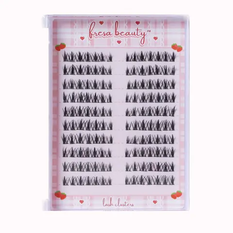 Premapped Manhua Manga Lashes Clusters 10 Pairs/140 Pcs Cat Eyelashes Lash Extension Lightweight Makeup