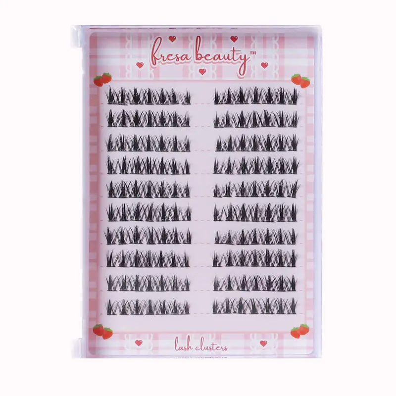 Premapped Manhua Manga Lashes Clusters 10 Pairs/140 Pcs Cat Eyelashes Lash Extension Lightweight Makeup