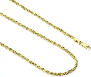 18K gold-plated cord chain necklace, 24 inches long, 6mm/8mm wide, faceted design, security clasp, unisex, ideal gift for men and fashion enthusiasts. summervibes