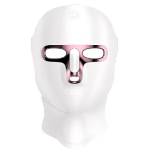 LED light therapy facial mask, rechargeable, suitable for home, work, and travel use