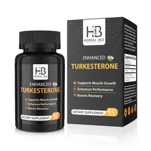 Herbal Bee Turkesterone Supplement For Men & Women – 1,000mg High Potency Turkesterone Extract | Supports Healthy Testosterone Levels, Muscle Growth, Energy & Recovery | Vegan, Non-gmo, Gmp Certified, 60 Capsules