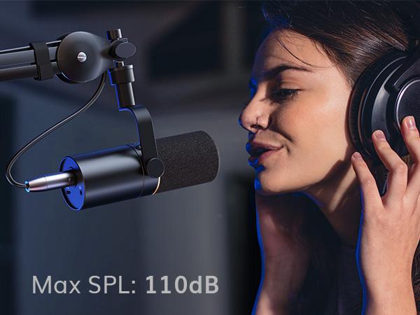 TONOR TD510 Dynamic Microphone, USB/XLR PC Microphone for Podcast, Recording, Live Streaming & Gaming, with Quick Mute, Headphone Output