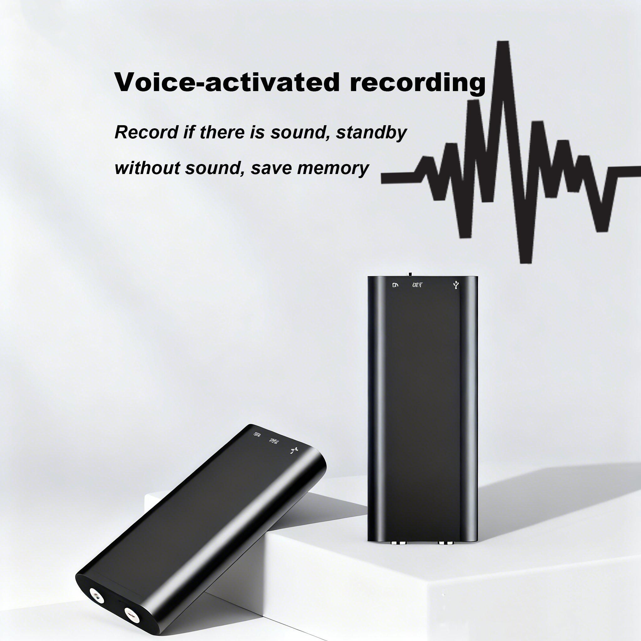 1pc Professional Voice Activated Digital Recorder, 8GB High Definition Noise Canceling MP3 Player, Ultra Thin Portable Recording Pen for Business Meetings, No Battery Included