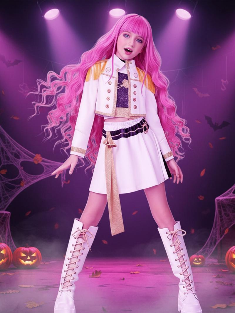 Kpop Demon Hunters Costume Rumi, Halloween Party, K-Pop Demon Hunters Costume Rumi Mira Zoey Outfit Cosplay Accessories, K-Pop Girls Cool Short Sleeve Crop Top Skirt Set, Mira Role Play Costume Kpop Demon Hunters Costume Rumi, Halloween Party, K-Pop Demon Hunters Costume Rumi Mira Zoey Outfit Cosplay Accessories, K-Pop Girls Cool Short Sleeve Crop Top Skirt Set, Mira Role Play Costume