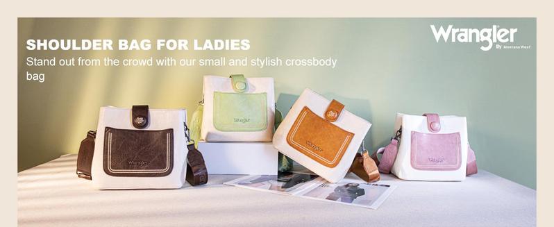 Wrangler Crossbody Purses for Women Handbag and Shoulder Bag for Ladies