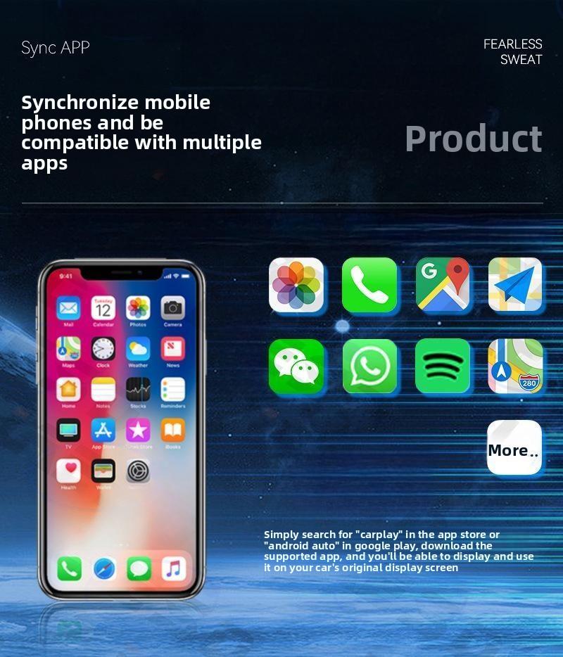 2026 New Smart two-in-one in-car connectivity box Wireless CarPlay Adapter - iPhone & Android Compatible with Fast No-Delay Link, Hands-Free Calling holiday gifts decor cool cover Car Gadgets car stuff car  Decoration Automotive Interior accessories car