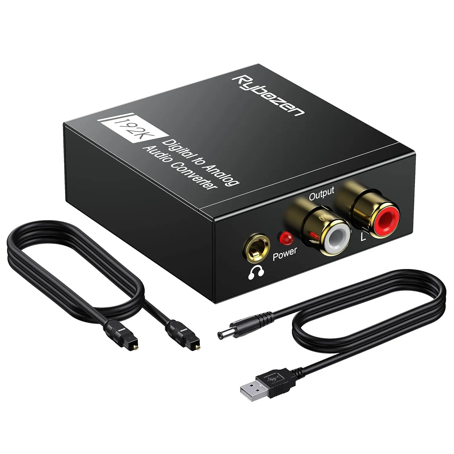 Digital to analog audio converter 192khz dac digital spdif coaxial optical convert to lr rca toslink optical to 35mm jack audio adapter for ps4 hd dvd home cinema systems