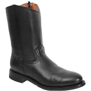 SB1000 BLACK ROPER LEATHER BOOT