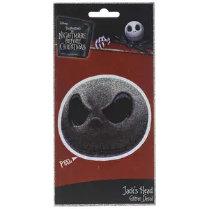 Nightmare Before Christmas Jack Face 4 x 8 Inch Glitter Decal