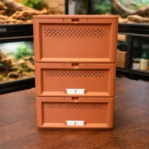 3-Tier Superworm Squirm Stack System for Efficient Breeding of Morio Beetles Raising Superworms & Frass Separation (No worms or beetles included)