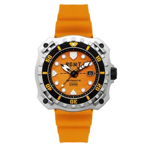 Minesweep Automatic Blue  / Silicone | Yellow Dial