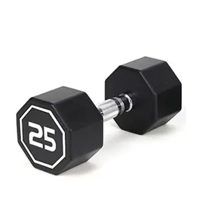25LBS  APOLLO IR3920 Premium Octagonal Dumbbell, Large Numbers, Hard Chrome Plated Handle Dumbbells to Assist with Push-Ups