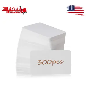 300pcs Premium White Blank Business Cards, 3.5x 2.2 inch
