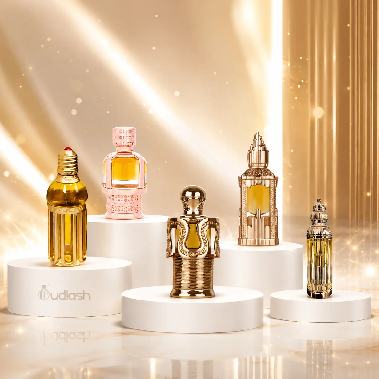 Oudlash Bundle | Lattafa | Abraaj + Amoura + Esraa + Hakeem + Maitha | Women's Fragrance | 20 ML | Concentrated Oil | Anise - Caramel & Vanilla