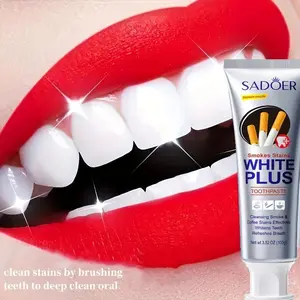 100g Teeth Whitening Toothpaste | Smokes Stains Removal, Fresh Breath, Deeply Cleaning Teeth Whitener Stain Removal At Home Travel for Daily Use