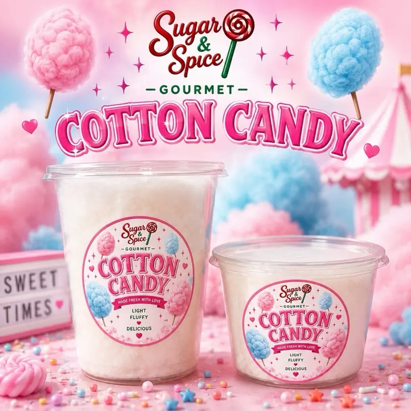 Gourmet Cotton Candy - Multiple Flavors