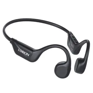 LOBKIN Bone Conduction Headphones Bluetooth 5.4 - Open Ear Headphones Wireless with Mic, IPX5 Waterproof Sports Earphones for Running, Gym Workout, Ski, Cycling