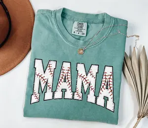 Comfort Colors Baseball Mama Shirt, Mothers day Gift For Baseball Mom, Gift For Baseball Lover Mom Shirt, Mothers Day Shirt,Baseball Season - HARSIN
