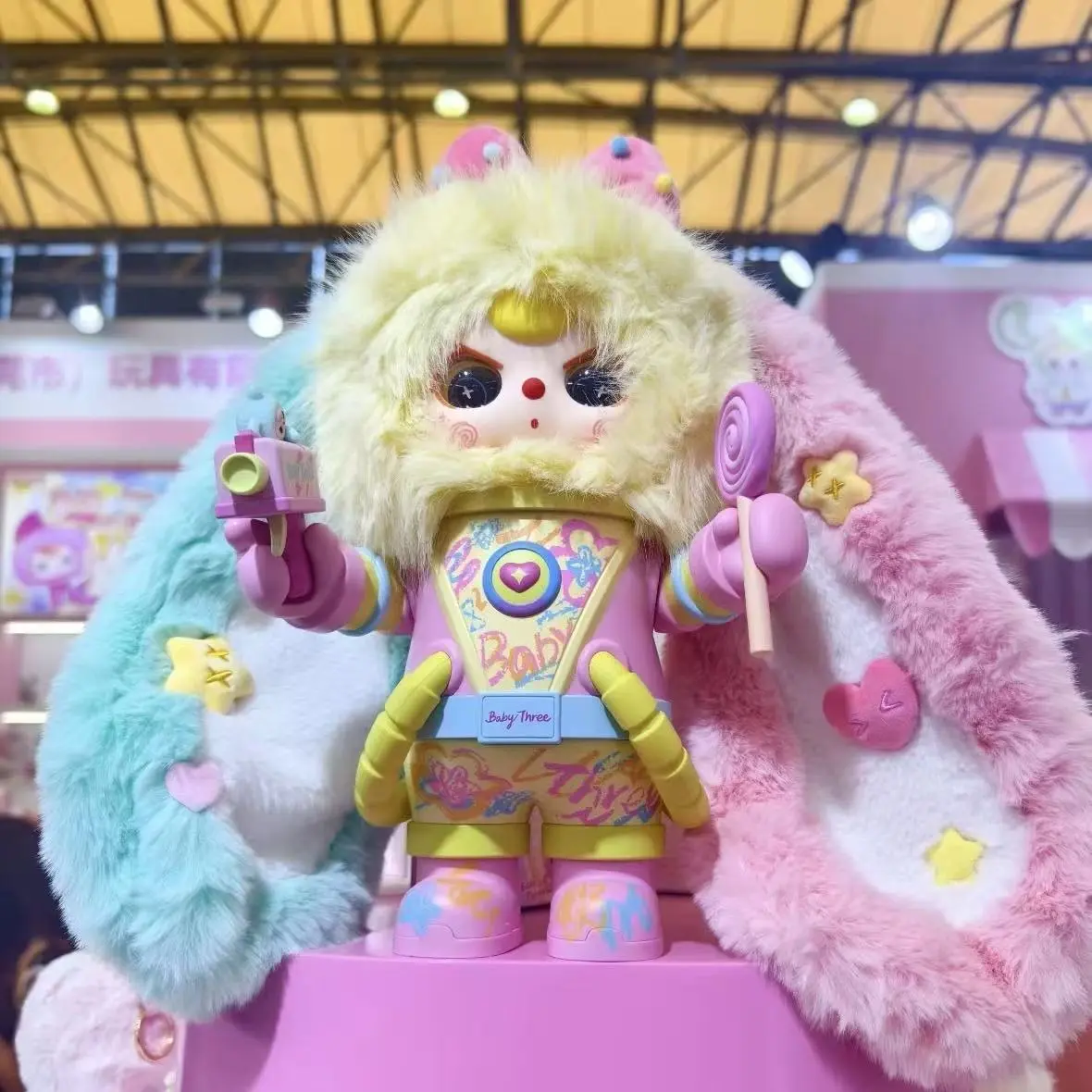 （015）BB3-Dream Maker 400% pluse serise Mystery Boxes Bag Pendant Bunny Plush Dolls Soft Collectibles (Hidden Style Probability: 96:2)